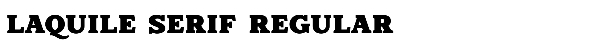 Laquile Serif Regular image